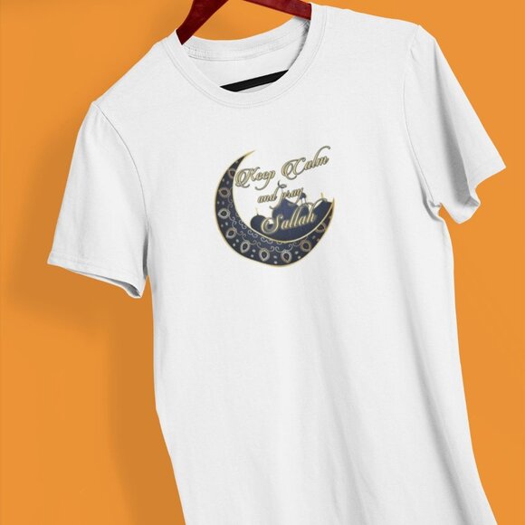 Keep Calm and Pray Sallah Shirt | Islam Statement Shirt Ramadan Shirt | Islamic - Picture 1 of 10